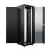 Шкаф напольный универсальный серверный NTSS R 42U 600х600мм, 4 профиля 19, двери стекло и сплошная металл, боковые стенки съемные, регулируемые опоры,