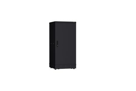 Напольный шкаф NIKOMAX серии TFR-R2 19", 24U, металлические двери, металлические стенки, Ш600хВ1280хГ600мм, в разобранном виде, черный