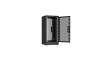 Напольный шкаф NIKOMAX серии TFR-R2 19", 24U, перфорированные двери, металлические стенки, Ш600хВ1280хГ600мм, в разобранном виде, черный