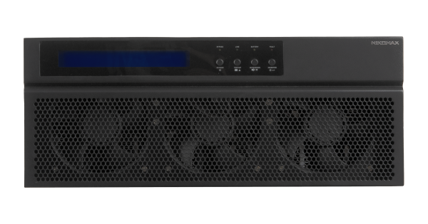 Источник бесперебойного питания серии Мановар в компактном RACK корпусе 4U 3 фазы 60kVA/60kW (без батарей) ток заряда 18 Ампер (32-40 акб)