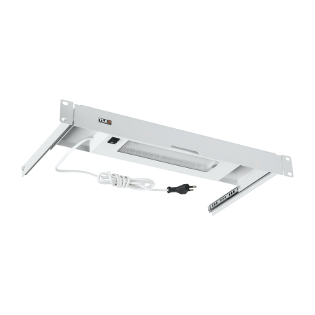 Блок освещения NIKOMAX, 19", 1U, выдвижной, Г247мм, серый