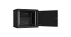 Настенный разборный шкаф NIKOMAX 19", 9U, металлическая дверь, Ш600хВ503хГ450мм, 2 пары монтажных направляющих, черный