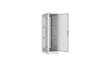 Напольный шкаф NIKOMAX серии TFR-R2 19", 42U, двери перфорированные, одностворчатая и двустворчатая, металлические стенки, Ш600хВ2010хГ1000мм, в разобранном виде, серый
