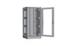 Напольный шкаф NIKOMAX серии TFR-R2 19", 33U, дверь со стеклом и металлическая, металлические стенки, Ш800хВ1702хГ800мм, в разобранном виде, серый