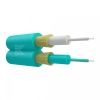 Оптический кабель, duplex, МM 50/125, OM3, 2.0mm, нг(А)-HF, аква