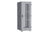 Напольный шкаф NIKOMAX серии TFA-R 19", 42U, дверь со стеклом и металлическая, металлические двухуровневые стенки, Ш800хВ2114хГ1000мм, в разобранном виде, серый