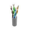 Кабель витая пара NTSS PREMIUM U/UTP 5e 4 пары одножильный 24AWG внутренний нг(А)-LSLTX 305м серый