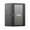 Шкаф настенный телекоммуникационный NTSS W 15U 600х450х770мм, 2 профиля 19, дверь стеклянная, боковые стенки съемные, задняя стенка, разобранный, черн