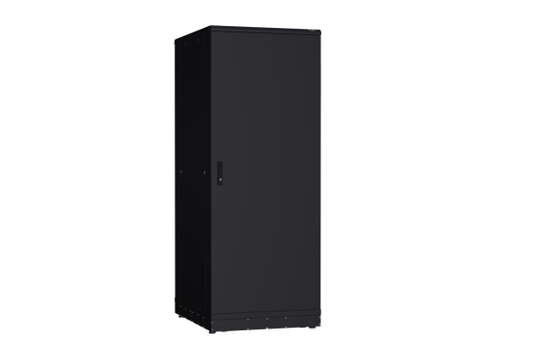 Напольный шкаф NIKOMAX серии TFR-R2 19", 42U, металлические двери, металлические стенки, Ш800хВ2010хГ1000мм, в разобранном виде, черный