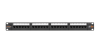 Коммутационная панель NIKOMAX 19", 1U, 24 порта, Кат.5e (Класс D), 100МГц, RJ45/8P8C, 110/KRONE, T568A/B, неэкранированная, с органайзером, черная - гарантия: 5 лет расширенная / 25 лет системная