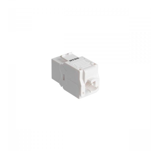 Розеточный модуль NTSS PREMIUM Keystone RJ45 UTP CAT5e 180 градусов безинструментальный белый ver2