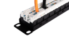 Коммутационная панель NIKOMAX 19", 1U, 48 портов, Кат.5e (Класс D), 100МГц, RJ45/8P8C, 110/KRONE, T568A/B, неэкранированная, с органайзером, черная - гарантия: 5 лет расширенная / 25 лет системная