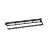 Патч-панель NTSS PREMIUM 1U 24 порта RJ45 UTP cat.6, AL, DUAL IDC, с органайзером