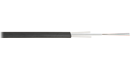 Кабель NIKOMAX волоконно-оптический, 1 волокно, одномодовый 9/125мкм, стандарта G.652.D & G.657.A1, внешний, плоский со стеклопластиковыми прутками, 1,3кН, полиэтилен, черный - гарантия: 5 лет расширенная / 15 лет системная (отгрузка может осуществляется 