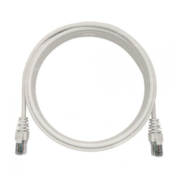 Патч-корд NTSS 2хRJ45/8P8C, T568B UTP 5e кат. литой 0.2 метра, LSZH, белый