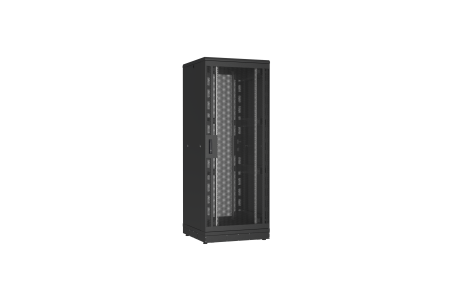 Напольный шкаф NIKOMAX серии TFR-R2 19", 42U, перфорированные двери, металлические стенки, Ш800хВ2010хГ800мм, в разобранном виде, черный