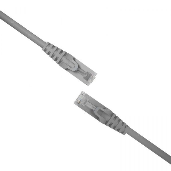 Патч-корд NTSS 2хRJ45/8P8C, T568B FTP 5e кат. литой 30 метров, LSZH, серый