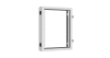 Пристенная поворотная секция NIKOMAX 19", 15U, Ш600хВ770хГ156мм, 1 пары L-образных монтажных направляющих, серый RAL 7035.