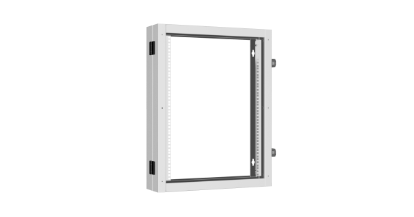 Пристенная поворотная секция NIKOMAX 19", 15U, Ш600хВ770хГ156мм, 1 пары L-образных монтажных направляющих, серый RAL 7035.
