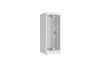 Напольный шкаф NIKOMAX серии TFR-R2 19", 42U, двустворчатые перфорированные двери, металлические стенки, Ш800хВ2010хГ1000мм, в разобранном виде, серый