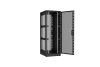 Напольный шкаф NIKOMAX серии TFR-R2 19", 47U, перфорированные двери, металлические стенки, Ш800хВ2232хГ1000мм, в разобранном виде, черный