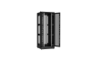 Напольный шкаф NIKOMAX серии TFR-R2 19", 42U, двустворчатые перфорированные двери, металлические стенки, Ш800хВ2010хГ800мм, в разобранном виде, черный