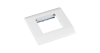 Настенная лицевая панель NETLAN под 1 вставку Mosaic, 45x45, с подрамником, белая, уп-ка 10 шт.