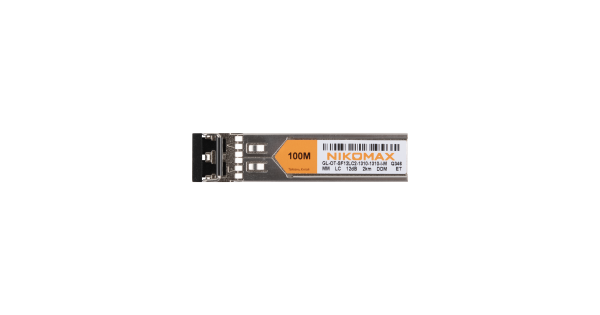 Модуль NIKOMAX SFP, 100 Мбит/с, Duplex, 2 ОВ, MM, 2xLC, Tx:1310/Rx:1310 нм, DDM, 12 дБ (до 2 км), -40 +85 °С