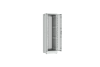 Напольный шкаф NIKOMAX серии TFR-R2 19", 42U, двустворчатые перфорированные двери, металлические стенки, Ш600хВ2010хГ600мм, в разобранном виде, серый