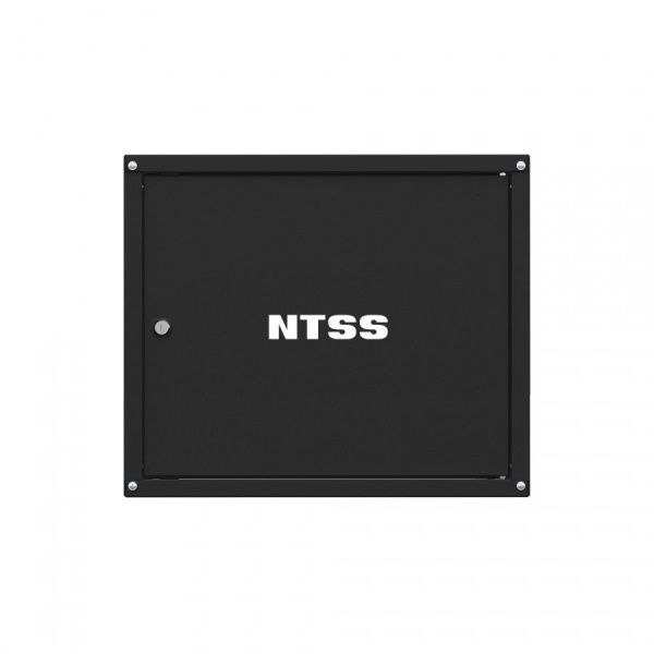 Шкаф настенный телекоммуникационный NTSS LIME 12U 550х450х635мм, 2 профиля 19, дверь сплошная металл, боковые стенки несъемные, разобранный, черный RA