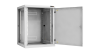 Настенный разборный шкаф NIKOMAX 19", 15U, металлическая дверь, Ш600хВ770хГ600мм, 2 пары монтажных направляющих, серый
