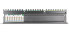 Коммутационная панель NETLAN 19", 1U, 24 порта, Кат.5e (Класс D), 100МГц, RJ45/8P8C, 110/KRONE, T568A/B, экранированная, черная