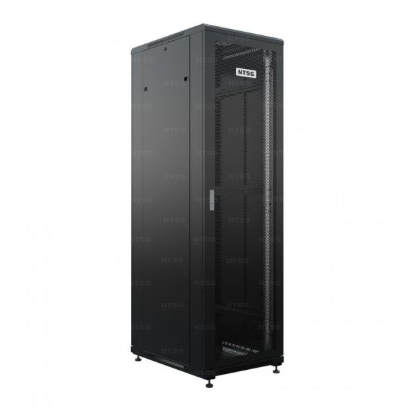 Шкаф напольный универсальный серверный NTSS R 47U 600х800мм, 4 профиля 19, двери перфорированная и перфорированная, боковые стенки съемные, регулируем