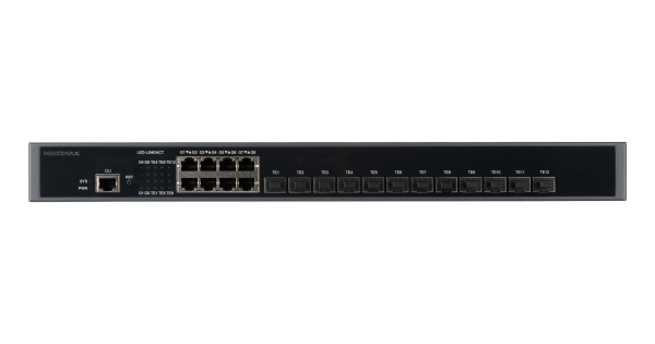 Управляемый коммутатор L3 NIKOMAX, Stack, 12 портов 1/10G BaseX SFP+, 8 портов 1000BaseT, 1 Консольный, Резервный БП (опция)