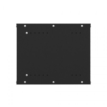 Шкаф настенный телекоммуникационный NTSS LIME 9U 550х600х500мм, 2 профиля 19, дверь сплошная металл, боковые стенки несъемные, разобранный, черный RAL