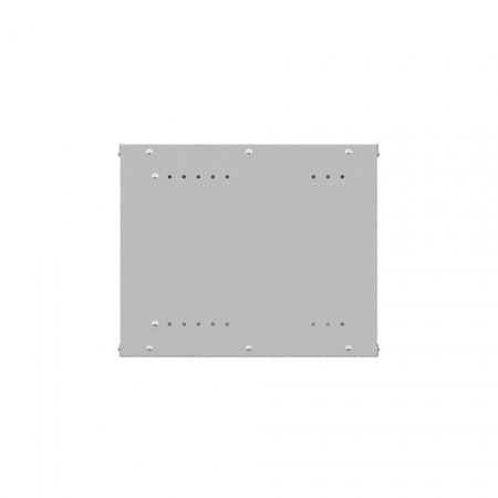 Шкаф настенный телекоммуникационный NTSS LIME 6U 550х350х370мм, 2 профиля 19, дверь сплошная металл, боковые стенки несъемные, разобранный, серый RAL