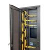 Шкаф оптический кроссовый NTSS ODF PROF 42U 900х500мм, модульные стенки, панели потолка и пола, двойные распашные глухие двери, черный RAL 9005