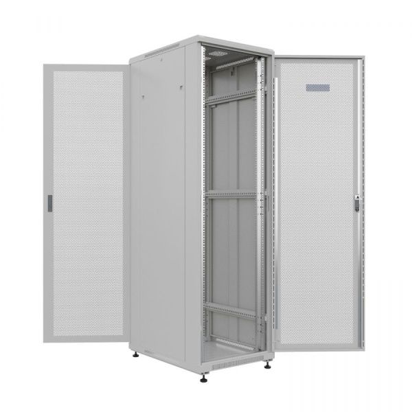 Шкаф напольный универсальный серверный NTSS R 47U 600х800мм, 4 профиля 19, двери перфорированная и перфорированная, боковые стенки съемные, регулируем