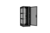 Напольный шкаф NIKOMAX серии TFR-R2 19", 42U, перфорированные двери, металлические стенки, Ш800хВ2010хГ1000мм, в разобранном виде, черный