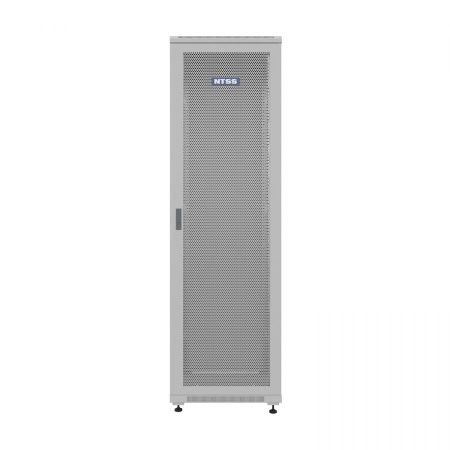 Шкаф напольный универсальный серверный NTSS R 18U 600х600мм, 4 профиля 19, двери перфорированная и сплошная металл, боковые стенки съемные, регулируем
