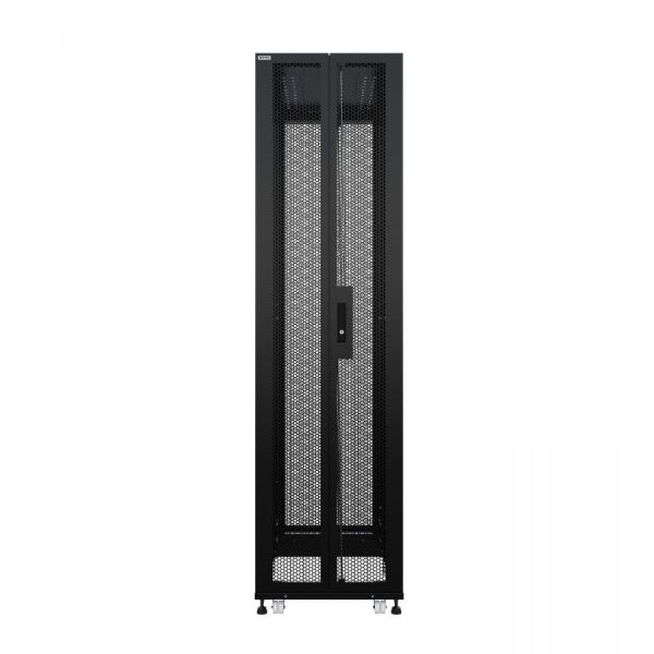 Шкаф напольный для ЦОД серверный NTSS ПРОЦОД PCM 45U 600х1070мм, 4 профиля 19, двойные боковые стенки, панель потолка с вводами, без панели пола, двер