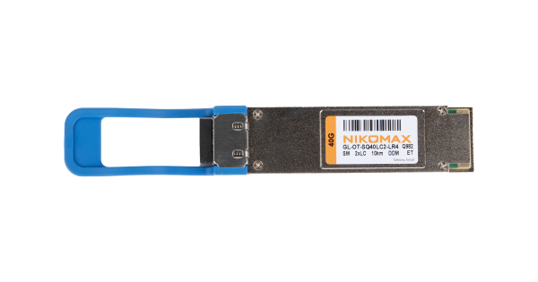 Модуль NIKOMAX QSFP+ LR4, 40 Гбит/c, Duplex, 2 ОВ, SM, 2xLC, 1310 нм, DDM, до 10 км
