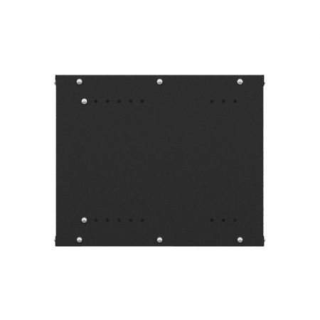Шкаф настенный телекоммуникационный NTSS LIME 15U 550х450х770мм, 2 профиля 19, дверь стеклянная, боковые стенки несъемные, разобранный, черный RAL 900
