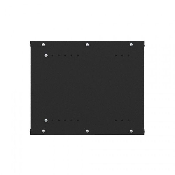 Шкаф настенный телекоммуникационный NTSS LIME 15U 550х450х770мм, 2 профиля 19, дверь стеклянная, боковые стенки несъемные, разобранный, черный RAL 900