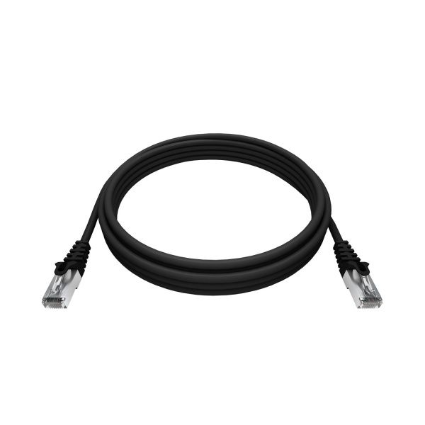Патч-корд KOSCAB 2xRJ45/8P8C, T568B FTP CAT5e LSZH 3 метра, черный