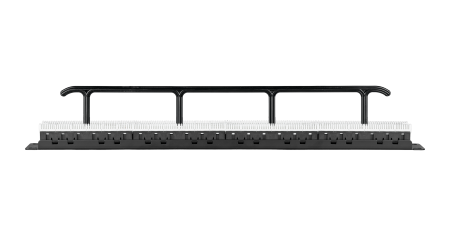 Коммутационная панель NIKOMAX 19", 1U, 48 портов, Кат.6 (Класс E), 250МГц, RJ45/8P8C, 110/KRONE, T568A/B, неэкранированная, с органайзером, черная - гарантия: 5 лет расширенная / 25 лет системная