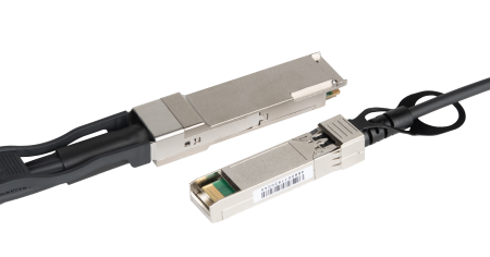 AOC кабель-breakout NIKOMAX QSFP+ в 4*SFP+, 40 Гбит/с в 4*10 Гбит/с, 850 нм, 1 м