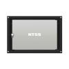 Шкаф настенный телекоммуникационный NTSS LIME 6U 550х600х370мм, 2 профиля 19, дверь стеклянная, боковые стенки несъемные, разобранный, черный RAL 9005