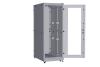 Напольный шкаф NIKOMAX серии TFA-R 19", 42U, дверь со стеклом и металлическая, металлические двухуровневые стенки, Ш800хВ2114хГ1200мм, в разобранном виде, серый