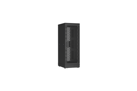 Напольный шкаф NIKOMAX серии TFR-R2 19", 33U, перфорированные двери, металлические стенки, Ш600хВ1702хГ800мм, в разобранном виде, черный